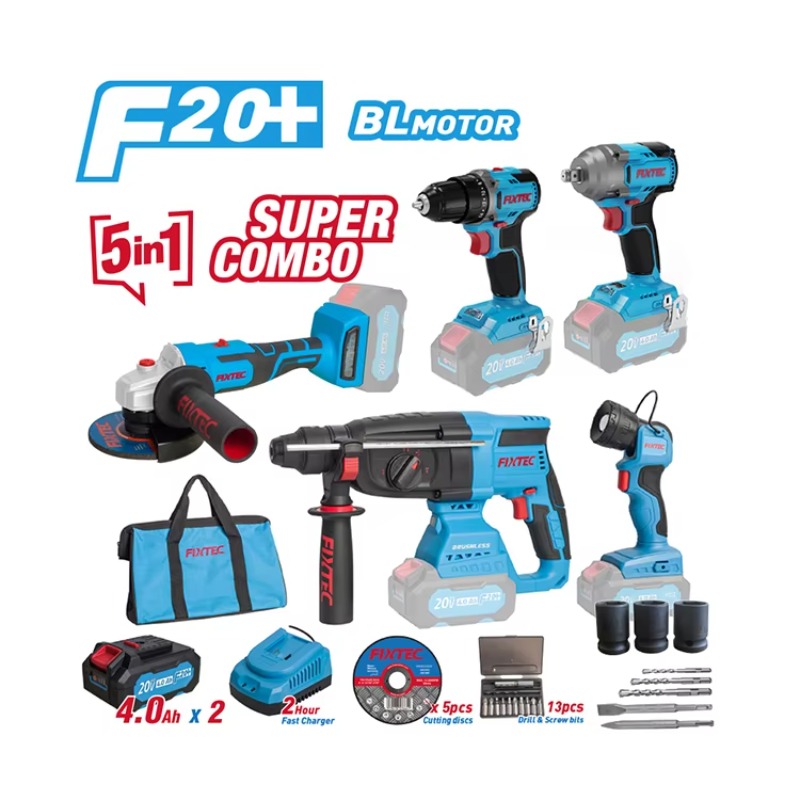 Power Tools Combo Kits - Power Tool Set 20V Cordless Brushless