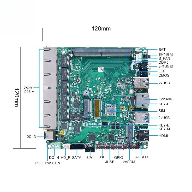 N100N305 main board 6 network  - Power Tools Inspection 评论和价格