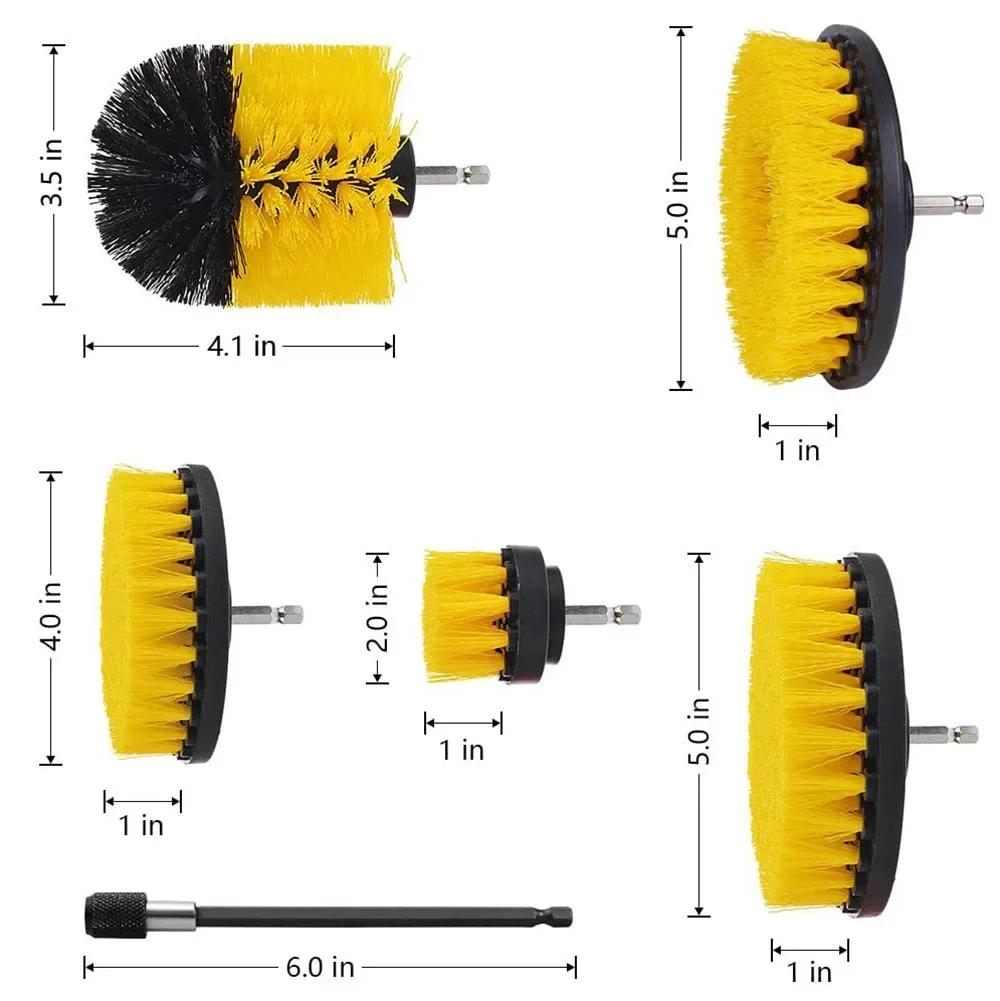 Drill Brush Attachment Set Pow - Power Tools Windows 评论和价格