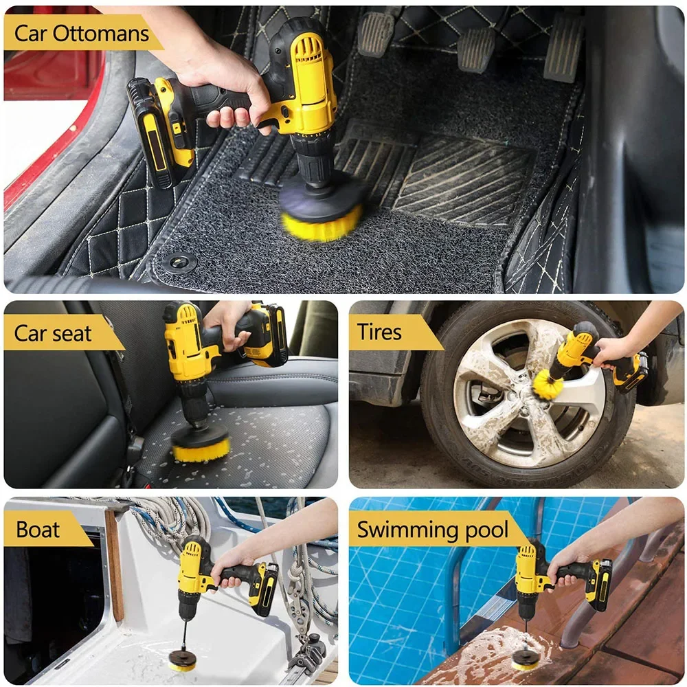 Drill Brush Attachment Set Pow - Power Tools Windows 评论和价格