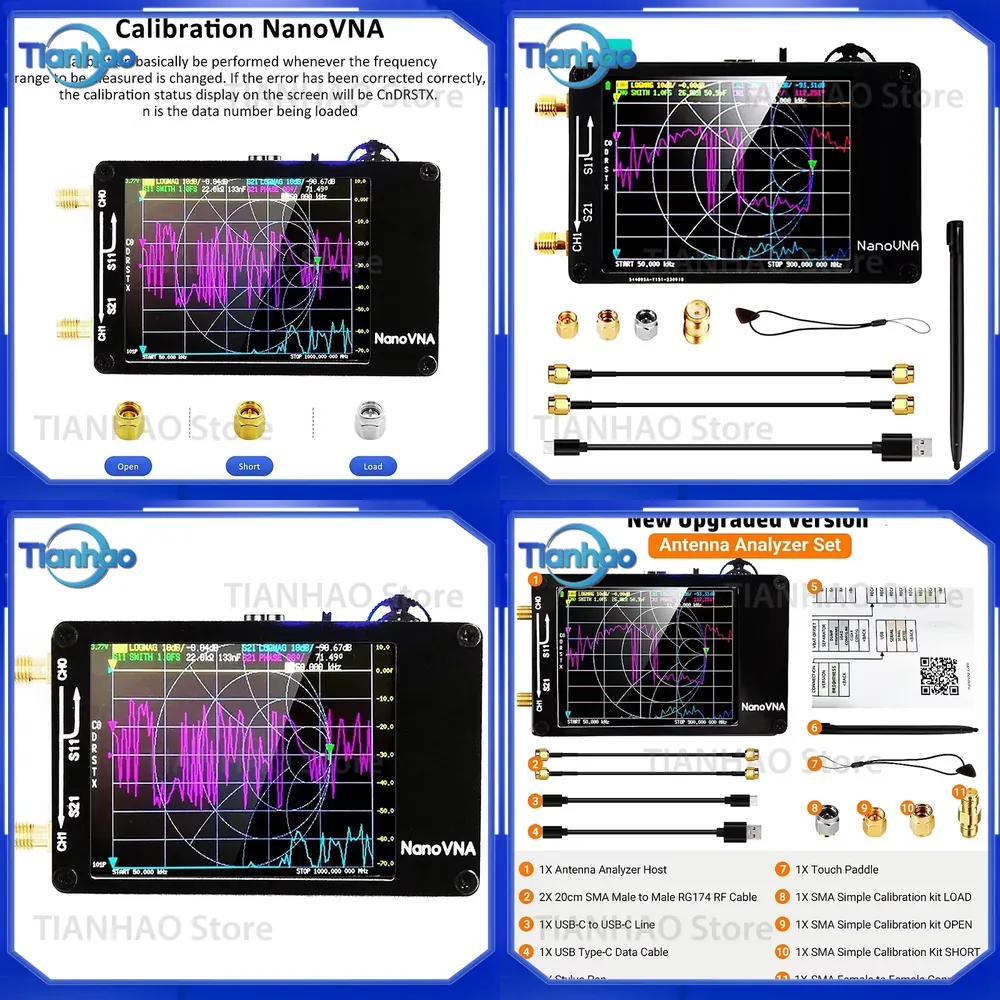 Upgrade 2.8 inch TFT NanoVNA-H - Power Tools Vector 评论和价格