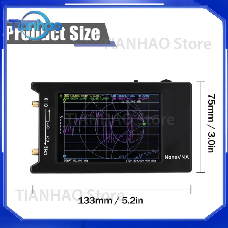 Nano VNA-H4 Antenna Analyzer f - Power Tools Vector 评论和价格