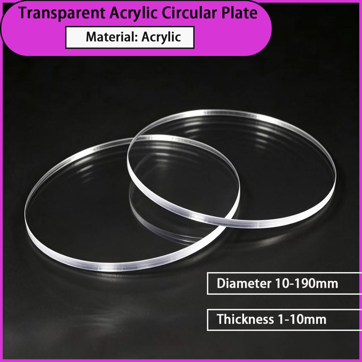Transparent acrylic circular p - Power Tools Windows 10 评论和价格