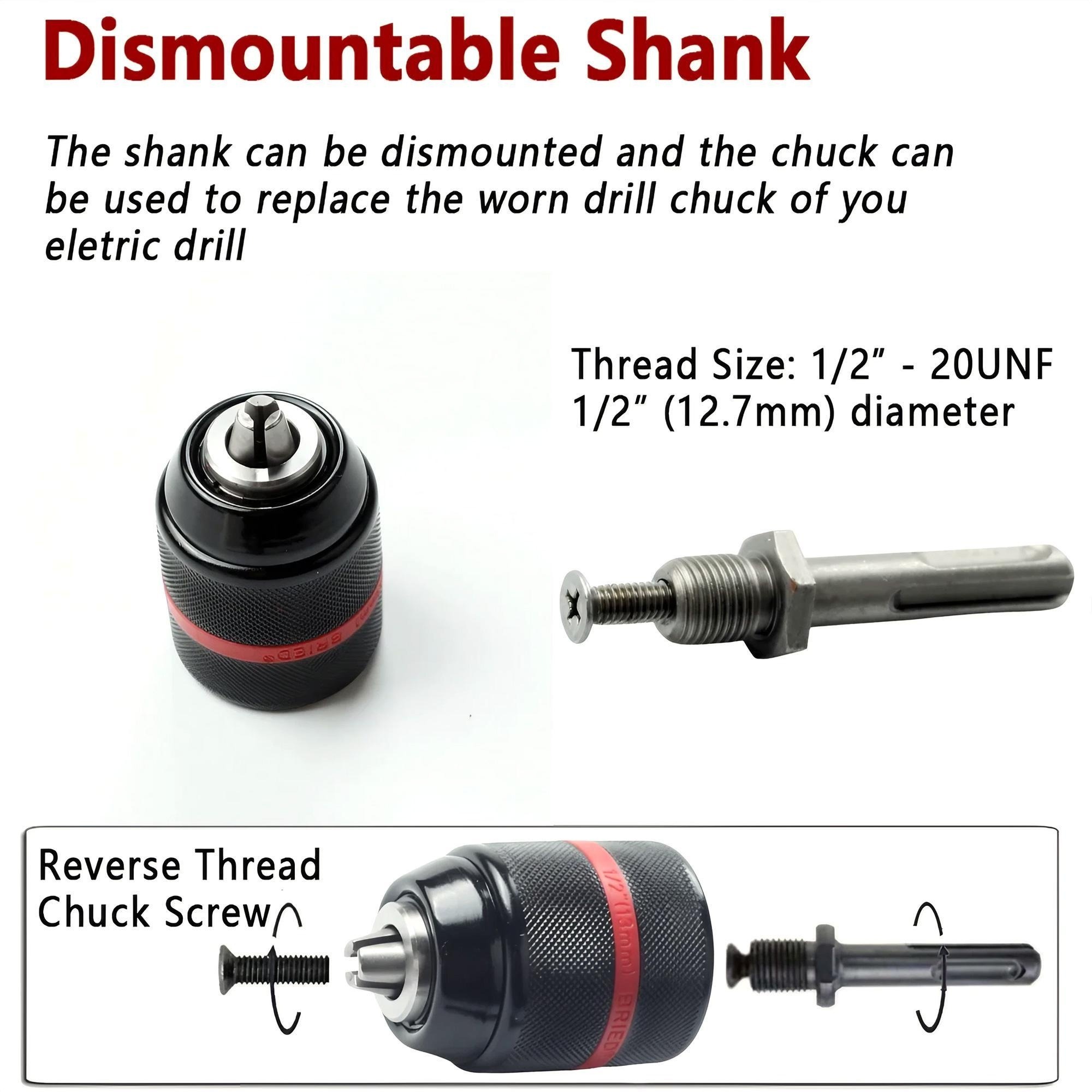 Keyless Drill Chuck Heavy Duty - Power Tools For Construction 评论和价格