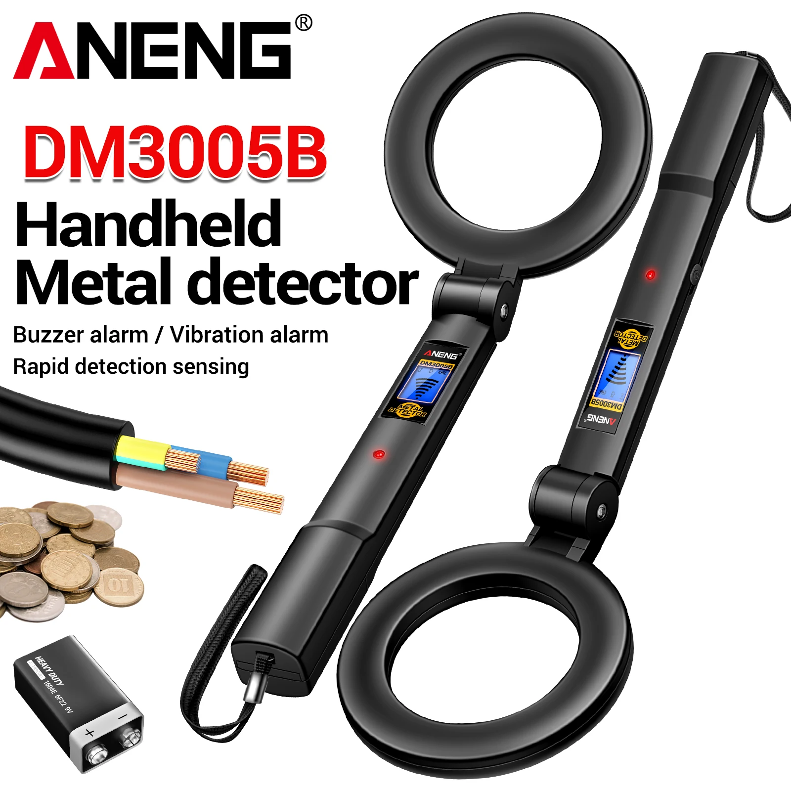 ANENG DM3005B handheld metal d - Power Tools Inspection 评论和价格