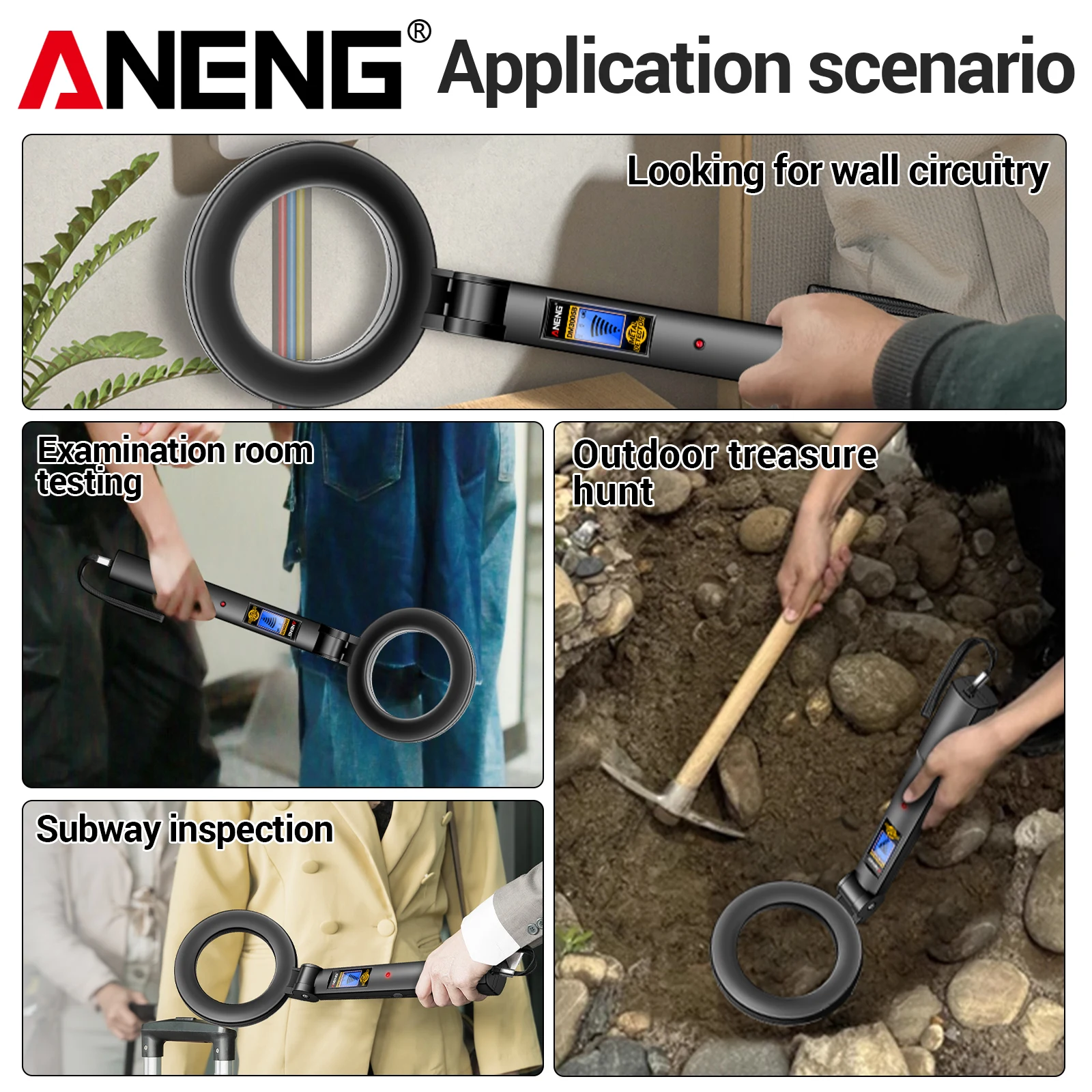 ANENG DM3005B handheld metal d - Power Tools Inspection 评论和价格