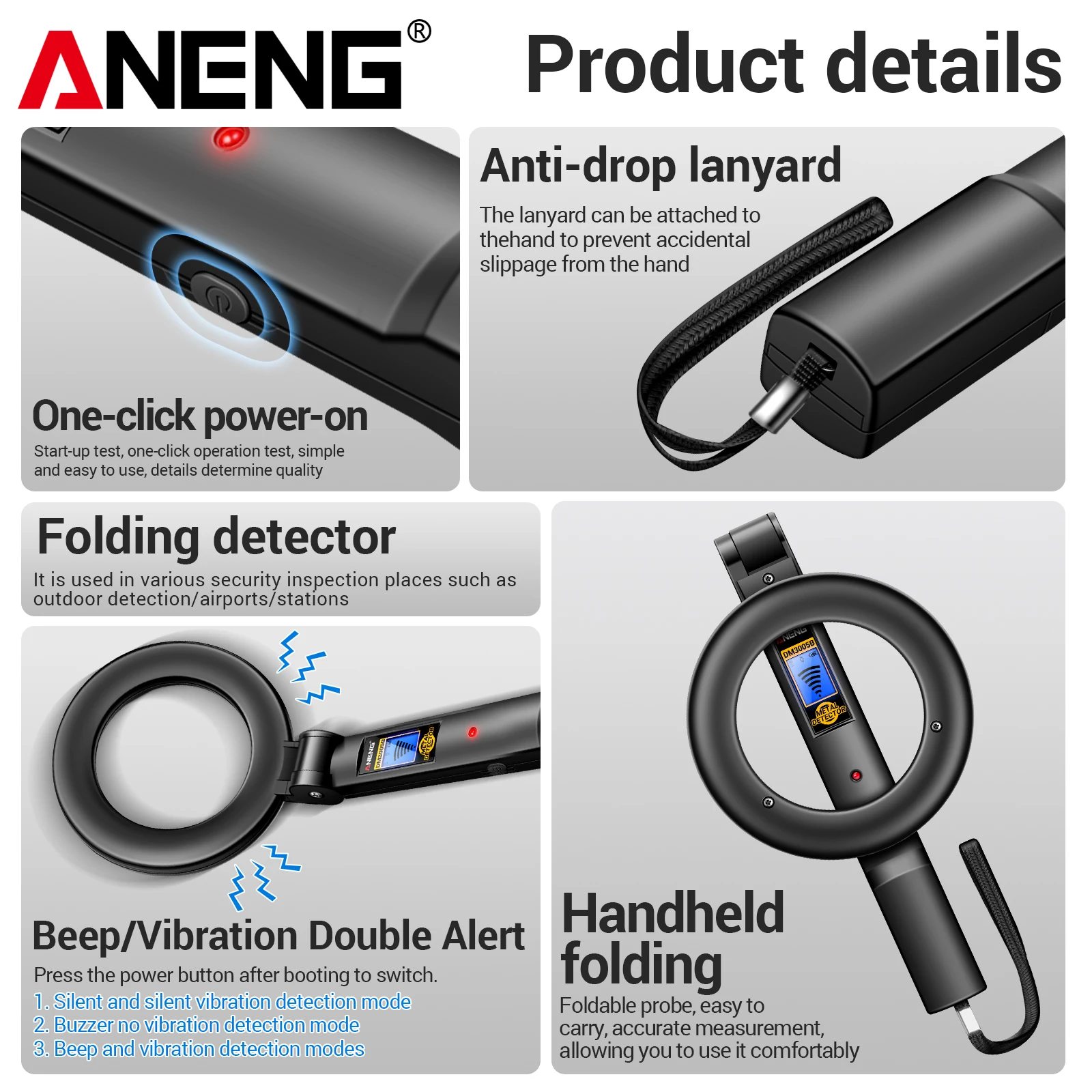 ANENG DM3005B handheld metal d - Power Tools Inspection 评论和价格