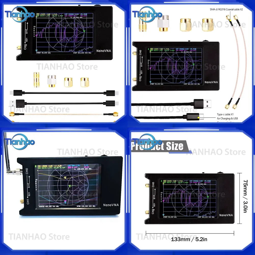 NanoVNA-H4 for Antenna Analyze - Power Tools Vector 评论和价格