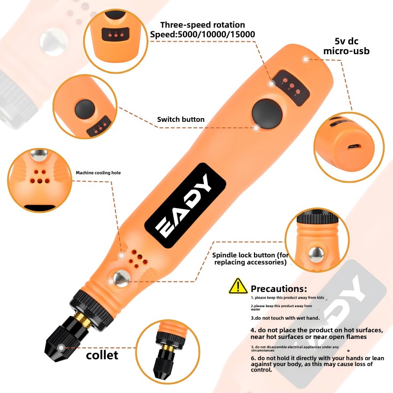 USB Cordless Rotary Tool Kit – - Power Tools Kits 评论和价格