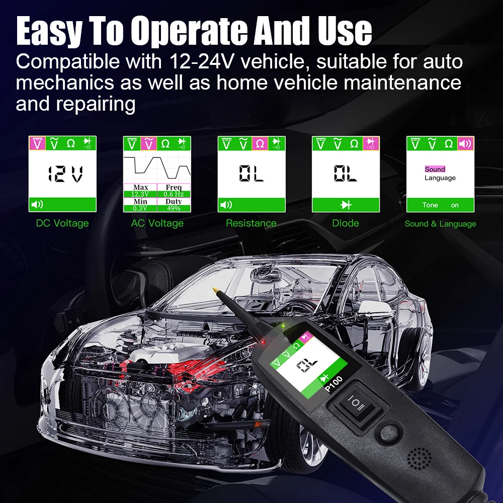 P100 Automotive Circuit Tester - Power Tools Kits 评论和价格