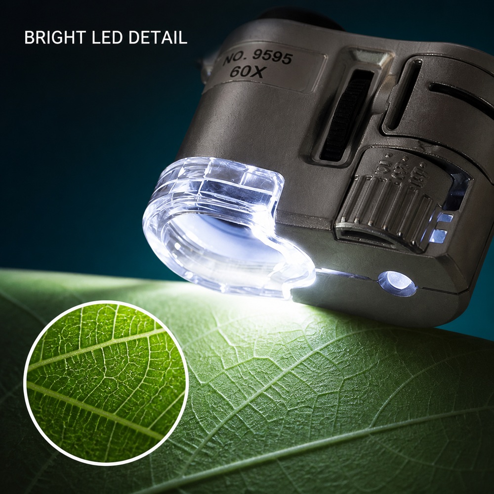 Mini 60X LED Microscope Portab - Power Tools Inspection 评论和价格